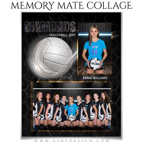 Volleyball Memory Mate Template